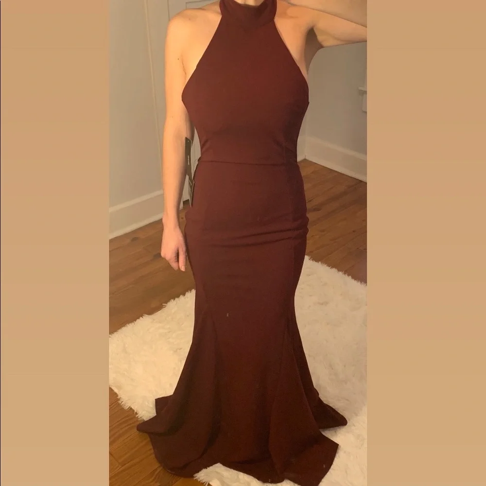 Lulus High Neck Halter Maxi Dress - Picture 3 of 4